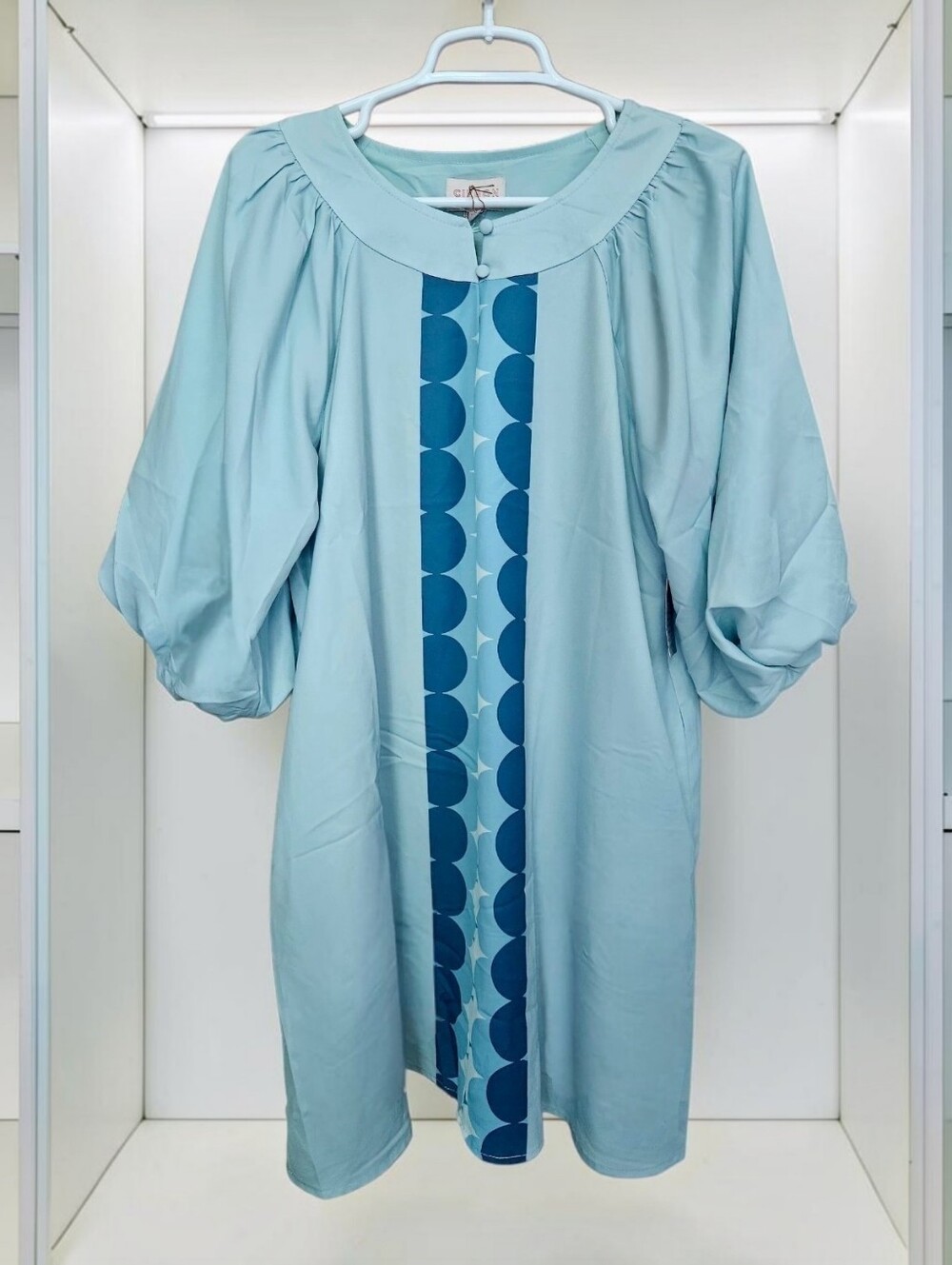NWT Ciebon "Krista" Light Blue Mod Shift Dress